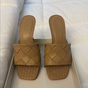 INC International Concepts Women's Tan Slide Sandals